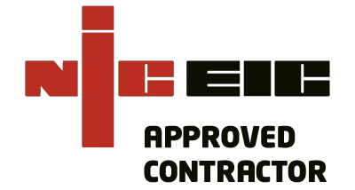 A logo with the word "Nic" in red and "EIC Approved Contractor" in black.