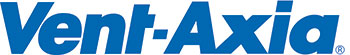 A blue logo of the brand "Vent-Axia"