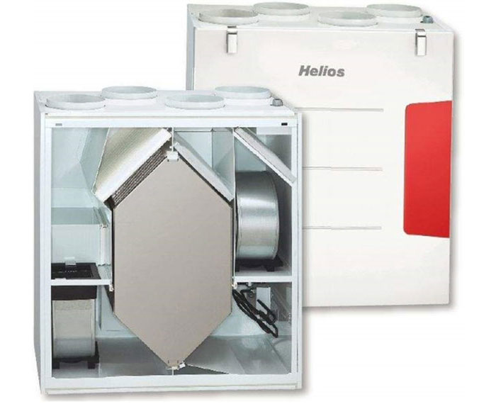 A white box with a Helios logo on the front. The box sits on a white background.